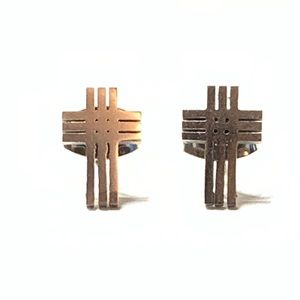 New Stainless Steel Cross Earrings